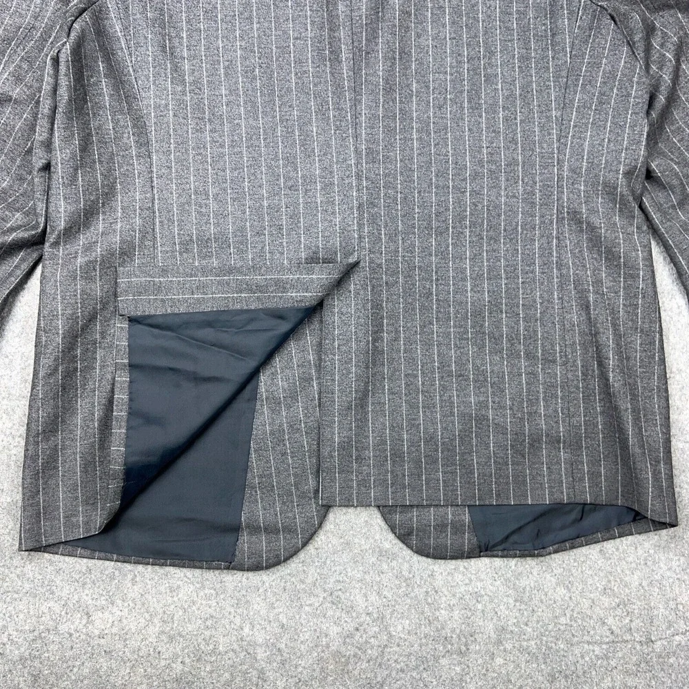 Brooks Brothers Golden Fleece Blazer Men 48R Gray Pinstripe Sport Coat Jacket US